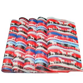 50 Pcs DIY Christmas Deer Baking Paper Candy Hamburger Wrapping Paper Oil-Proof Wax Paper